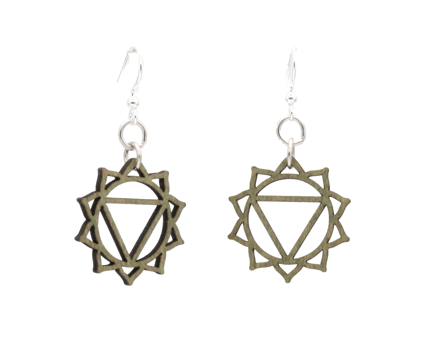Manipura Chakra Wood Earrings