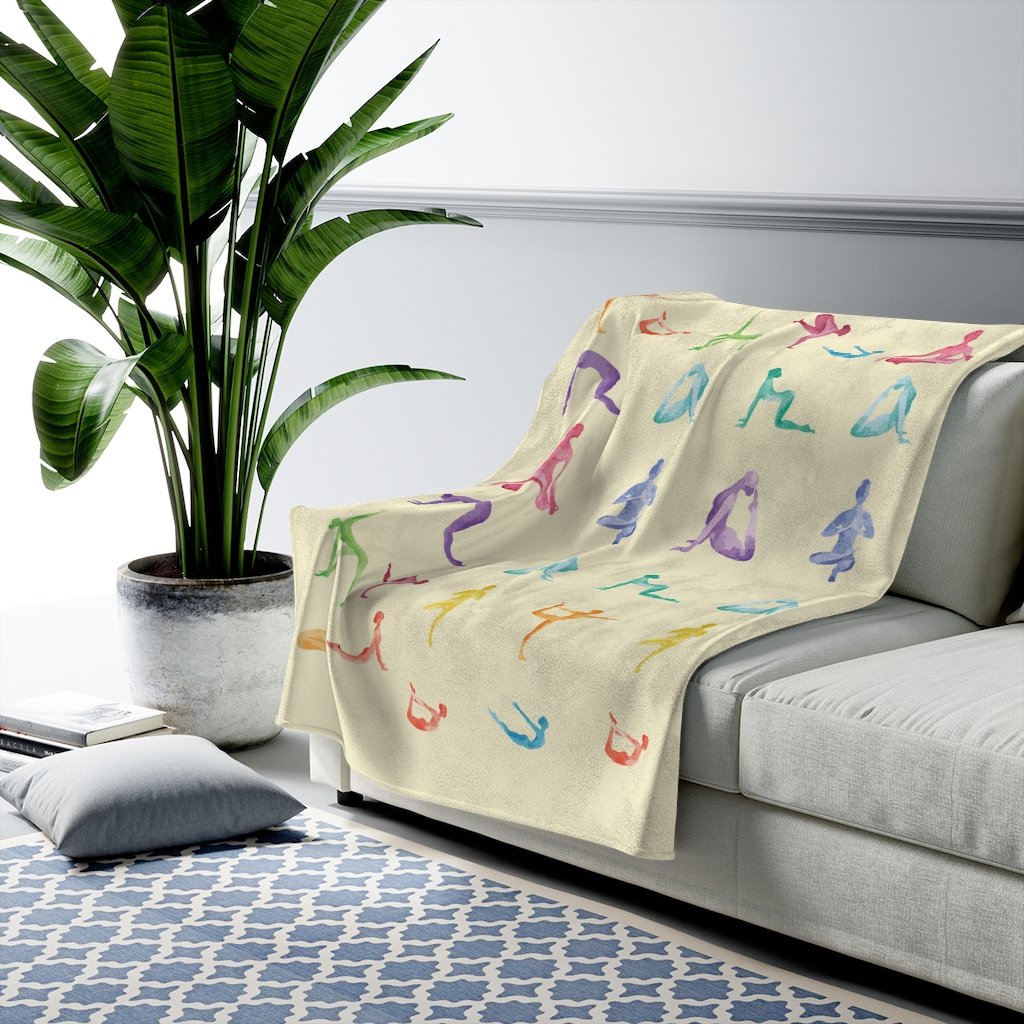 Yoga Sanctuary Velveteen Plush Blanket (3 Sizes)