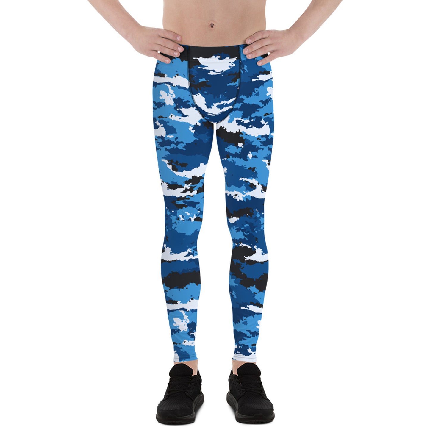Blue Camo Yoga Pants for Men