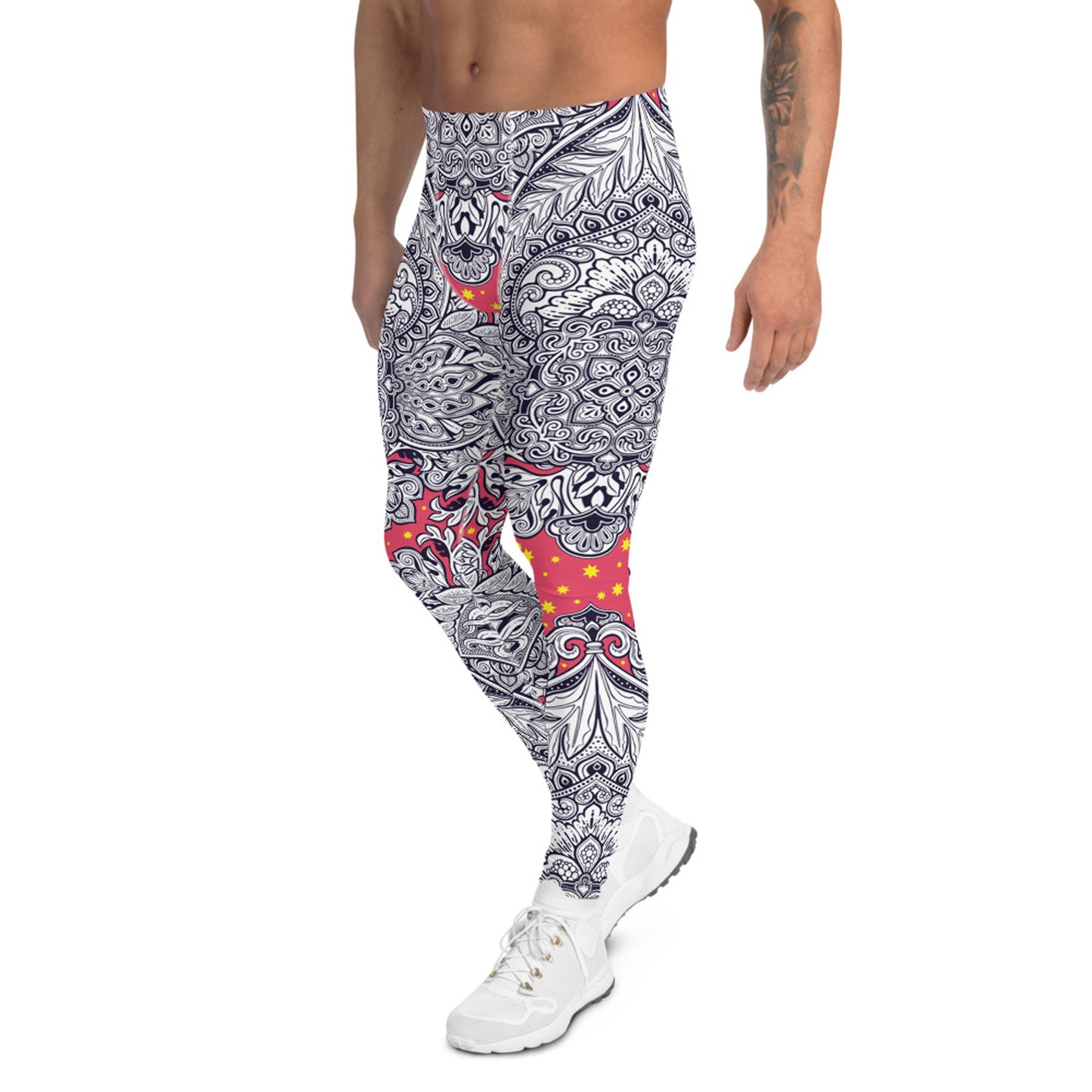 Ornamental Yoga Pants for Men