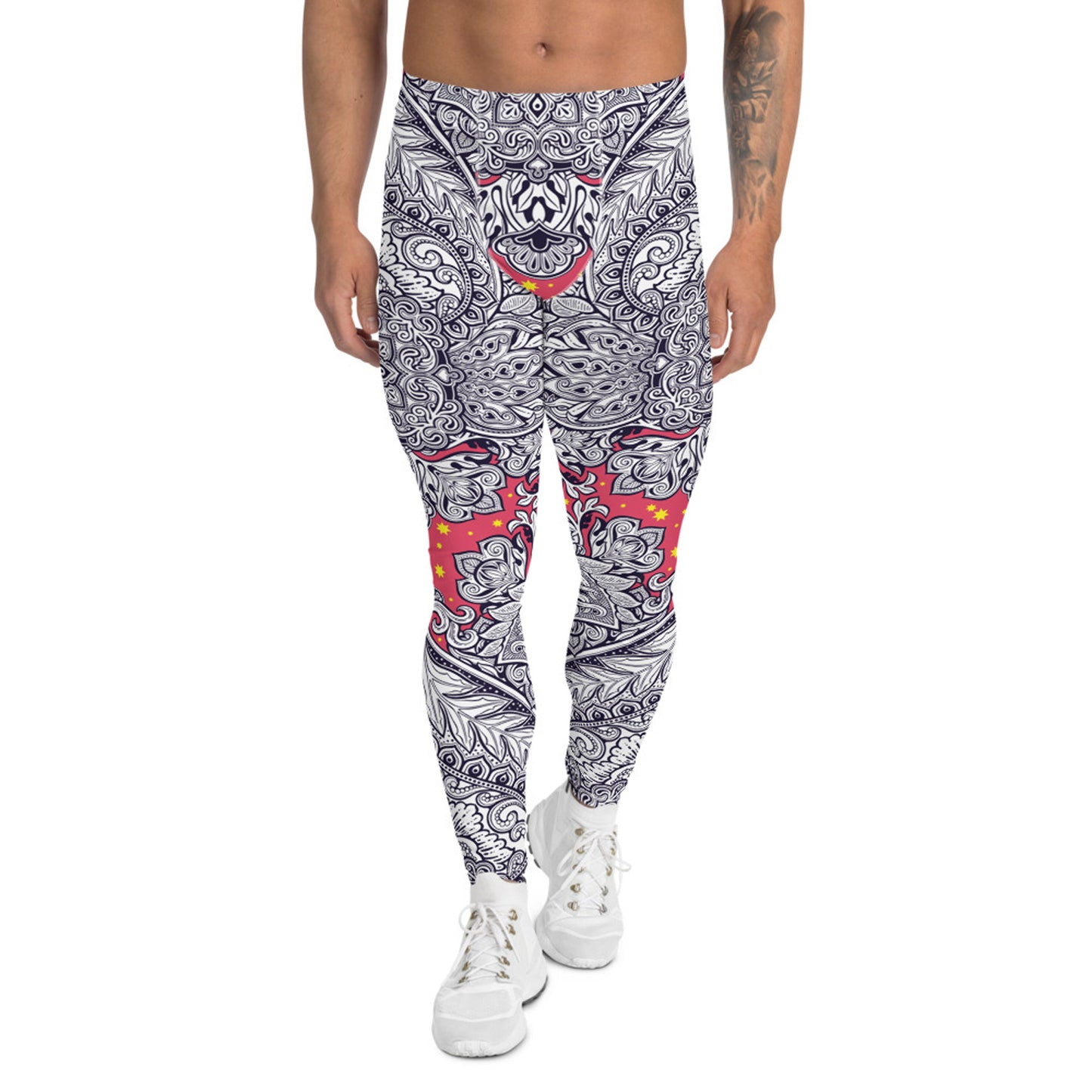 Ornamental Yoga Pants for Men