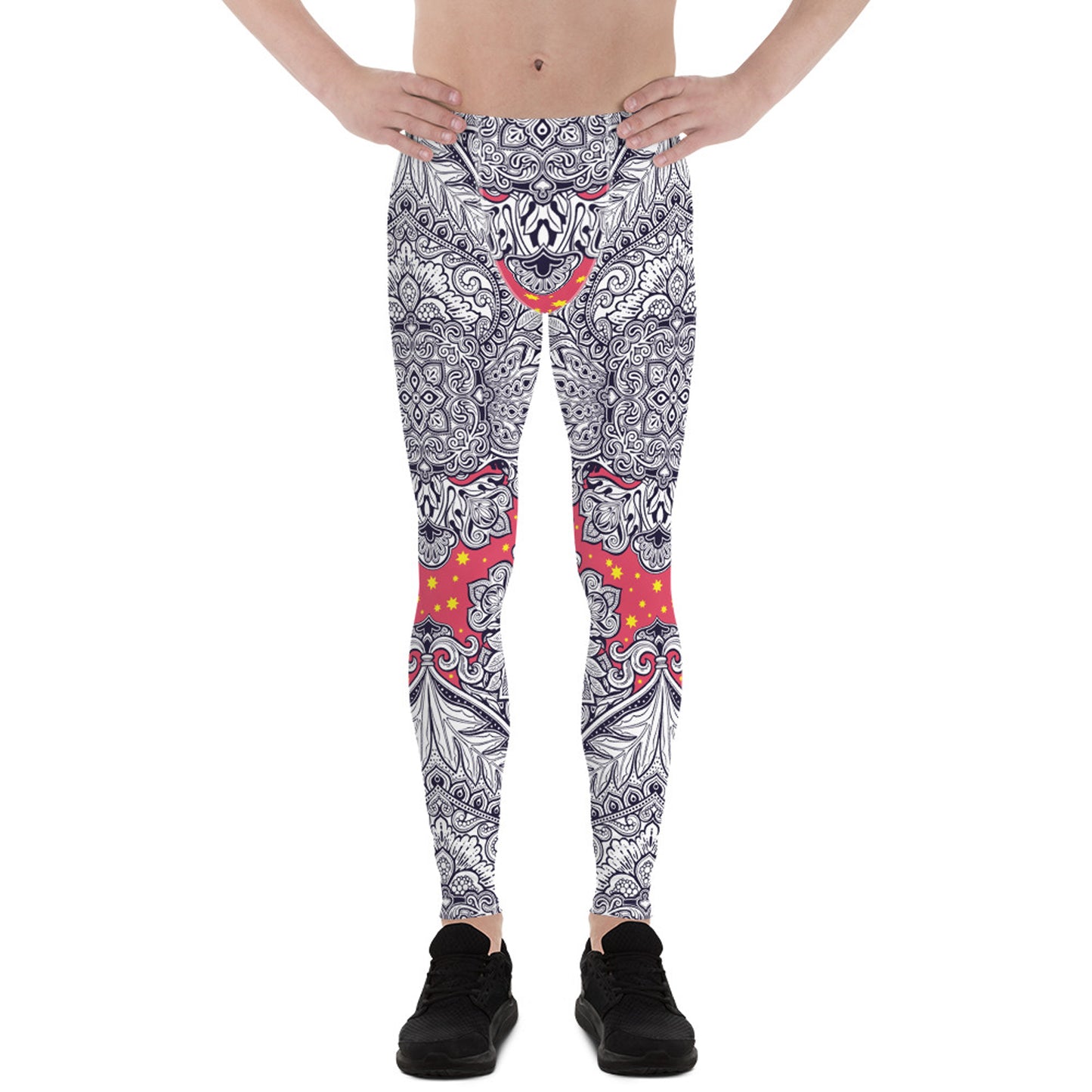 Ornamental Yoga Pants for Men