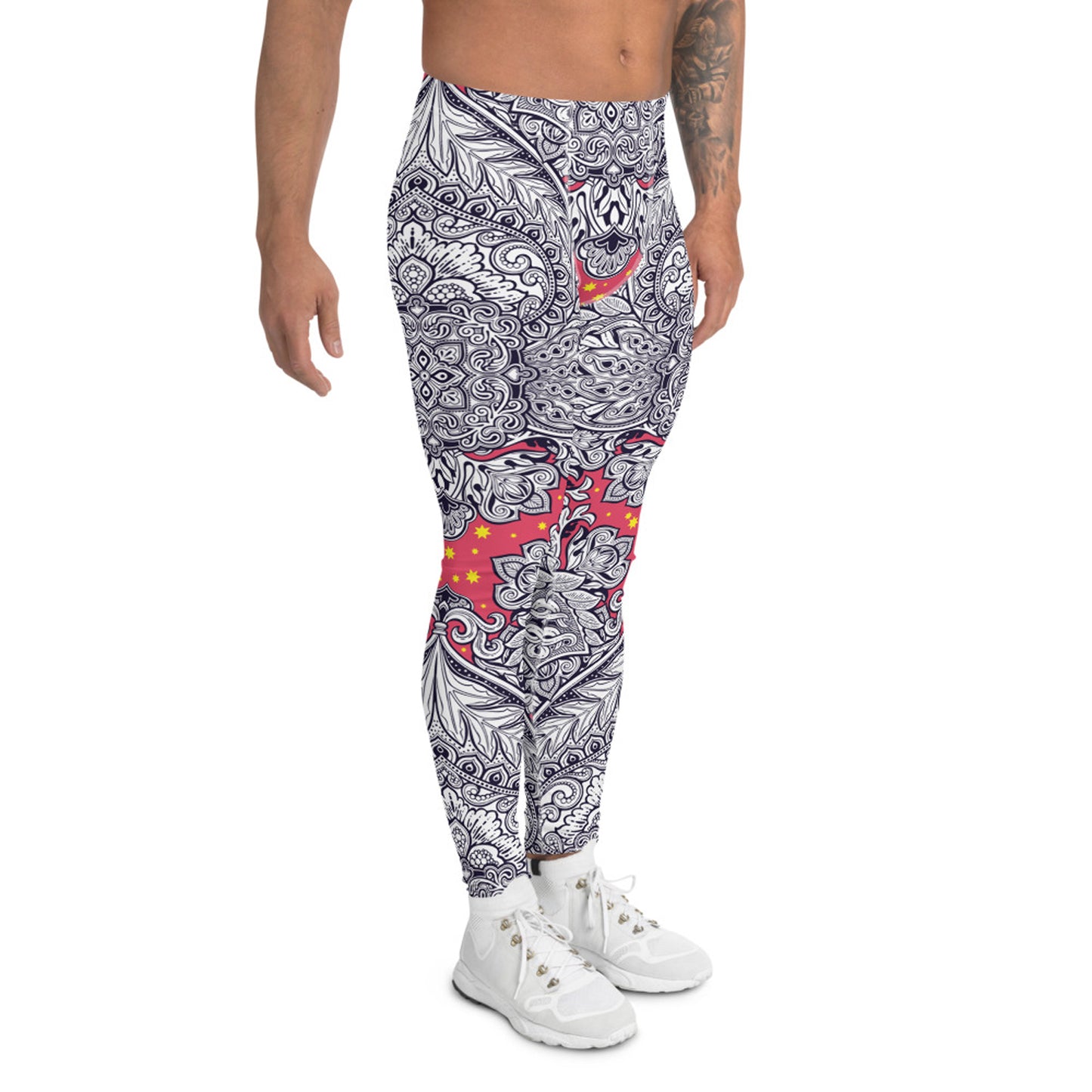 Ornamental Yoga Pants for Men