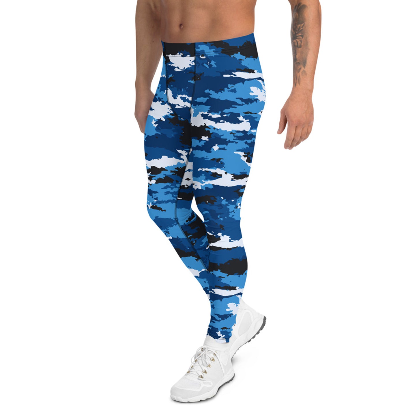 Blue Camo Yoga Pants for Men