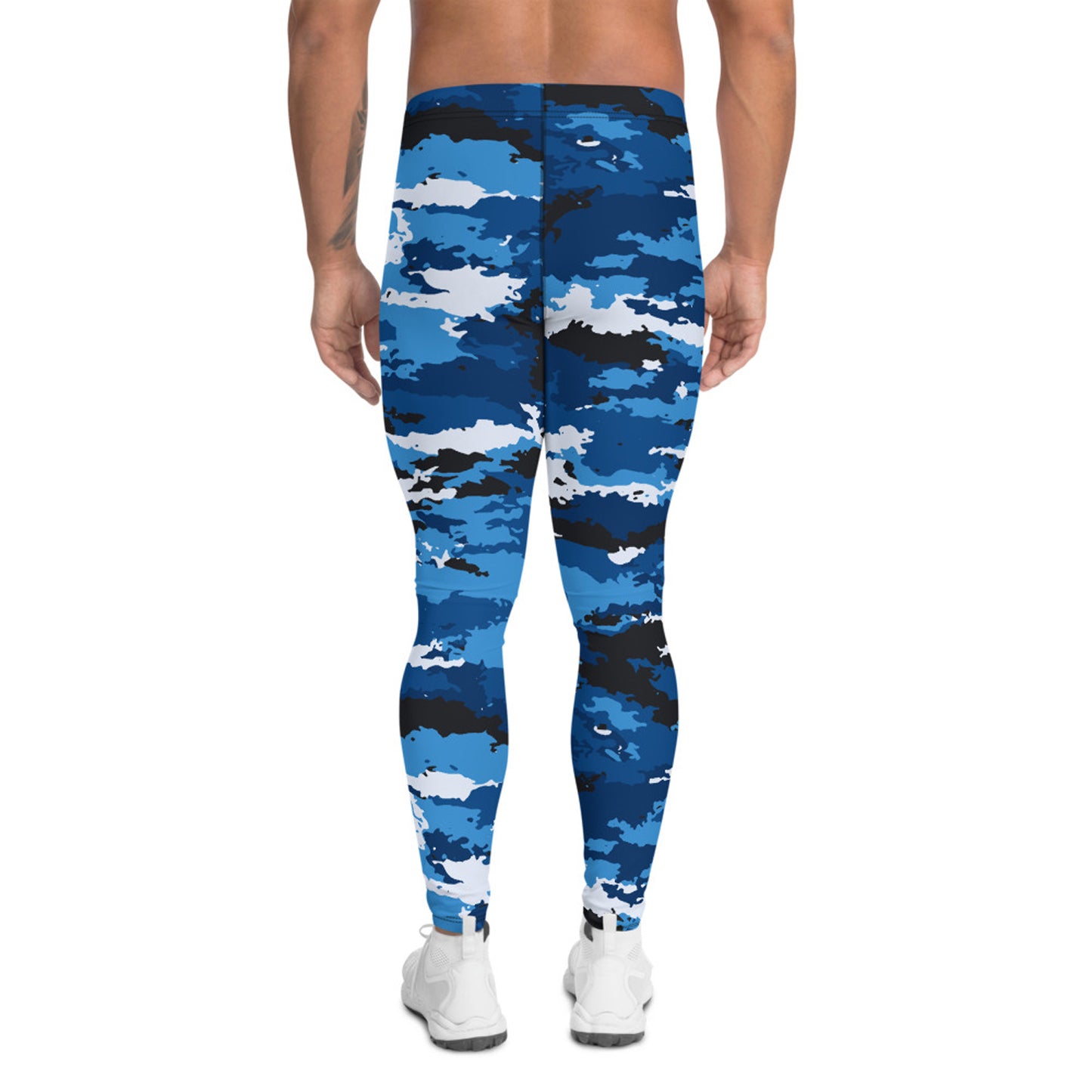 Blue Camo Yoga Pants for Men