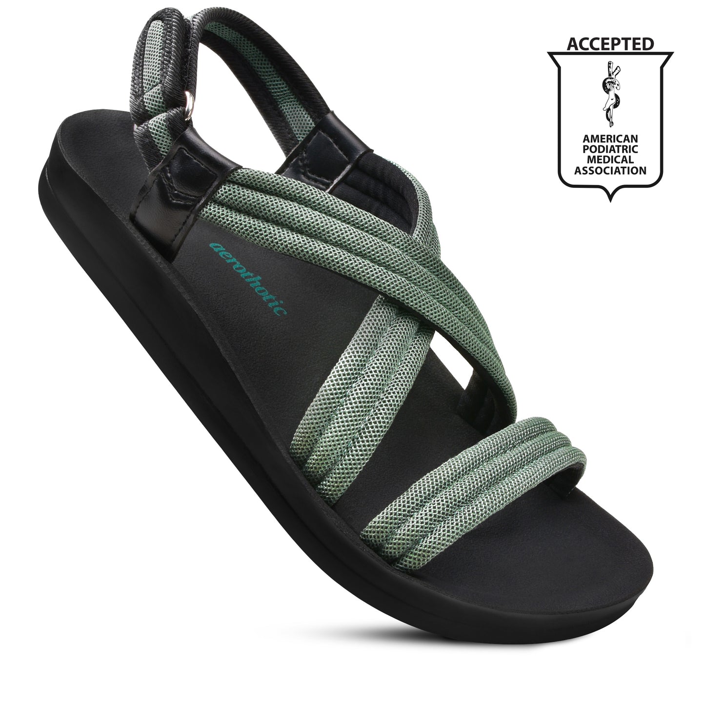 Aerothotic Hadal Women's Velcro Ankle Strap Slip on Sandals (5 Colors)