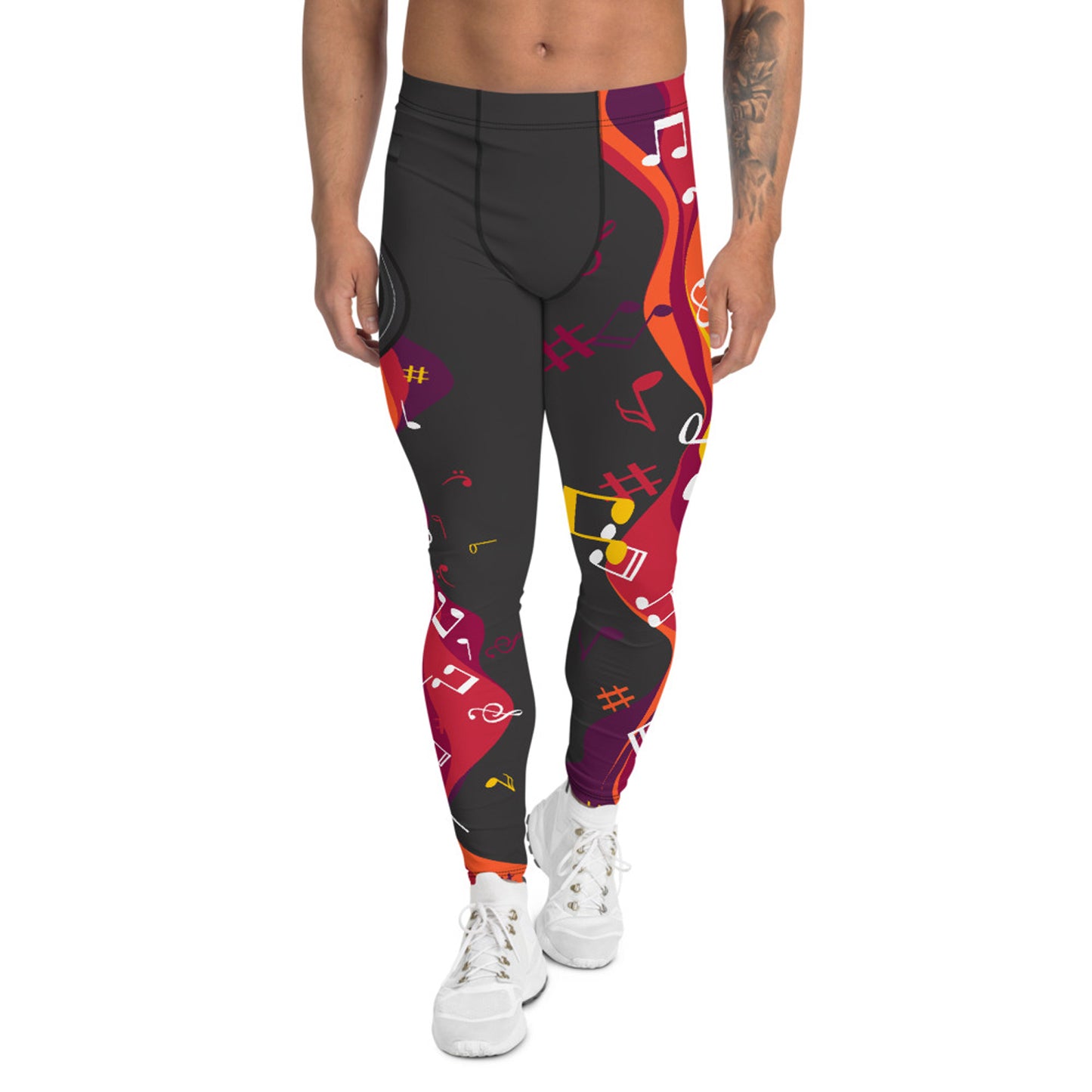 Musical Notes Yoga Pants for Men