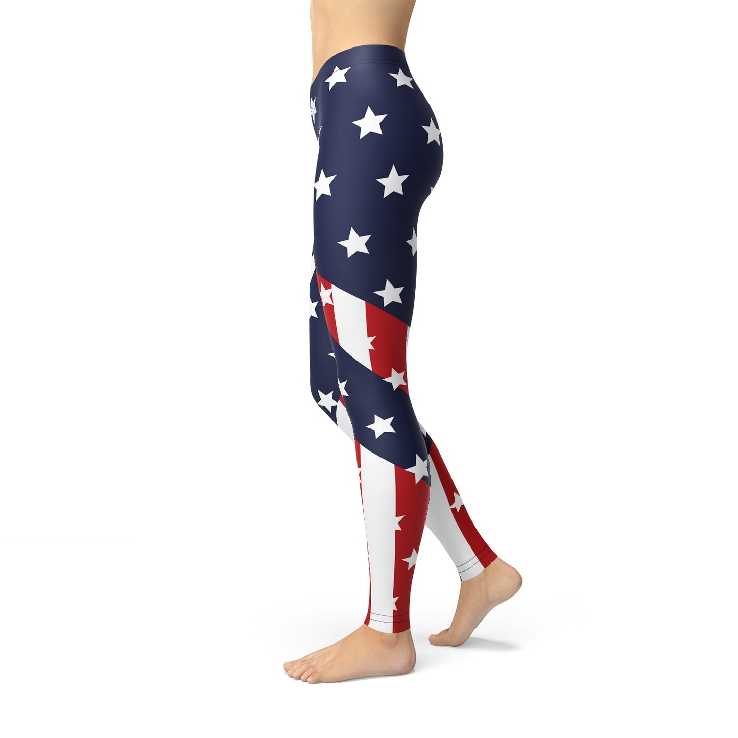 Women's Patriotic American Flag Yoga Pants/Leggings