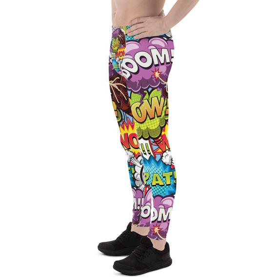 Pop Art Comic Book Yoga Pants For Men
