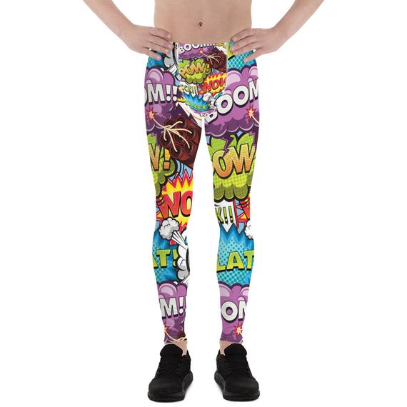 Pop Art Comic Book Yoga Pants For Men