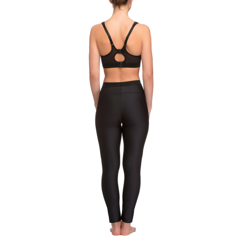 Women's Satin Black Form Fitting Yoga Pant/Leggings-Limited Inventory!