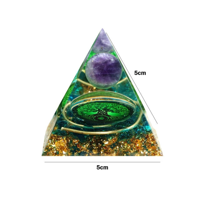 Energy Multiplying Reiki-Chakra-Crystal Pyramids (36 Designs)
