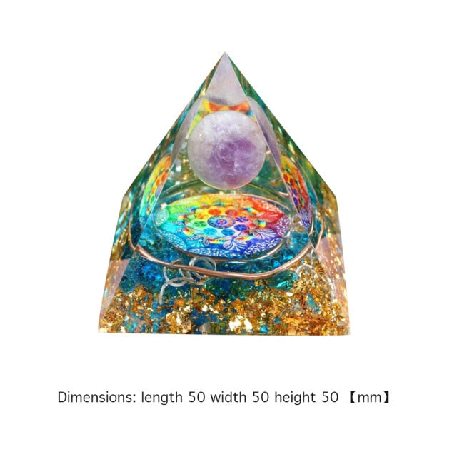 Energy Multiplying Reiki-Chakra-Crystal Pyramids (36 Designs)
