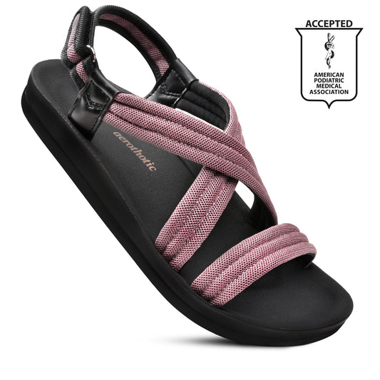 Aerothotic Hadal Women's Velcro Ankle Strap Slip on Sandals (5 Colors)