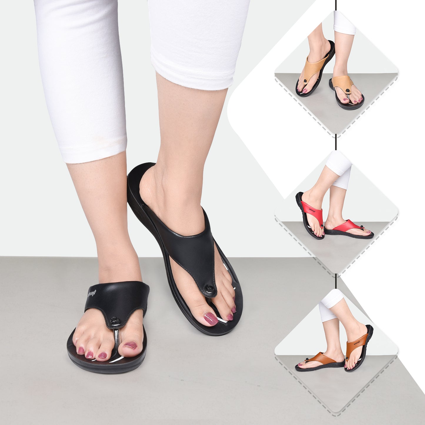 Aerosoft  Women’s Cute Summer Thong Sandals (4 Colors)