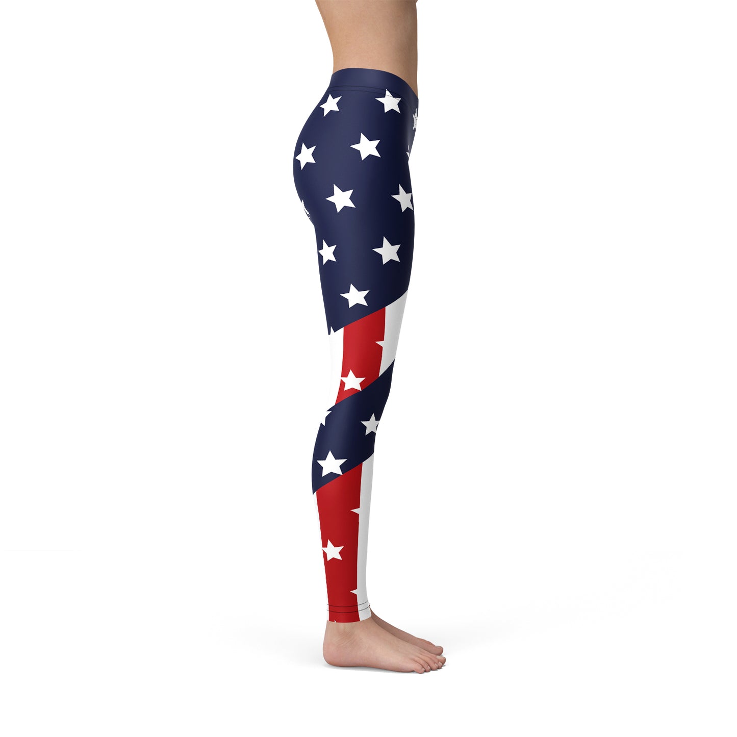 Women's Patriotic American Flag Yoga Pants/Leggings