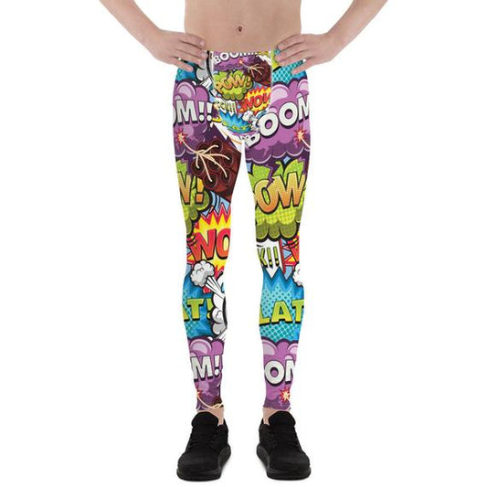 Pop Art Comic Book Yoga Pants For Men