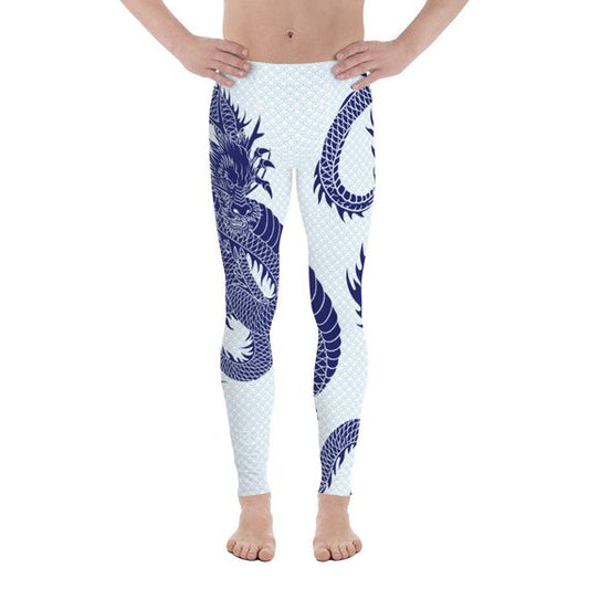 Men's Yoga Pants - Dragon Leggings with Scales