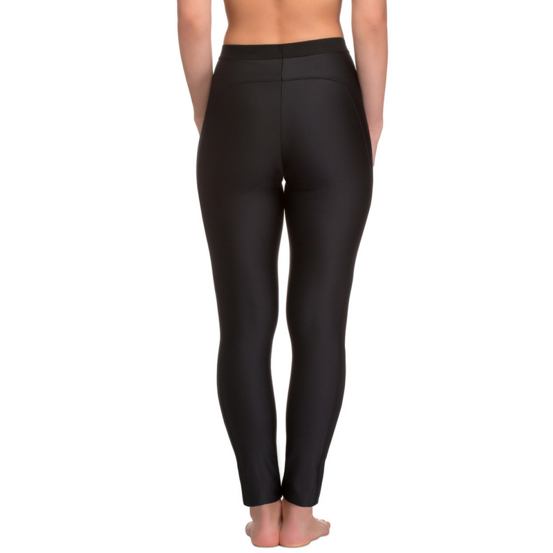Women's Satin Black Form Fitting Yoga Pant/Leggings-Limited Inventory!