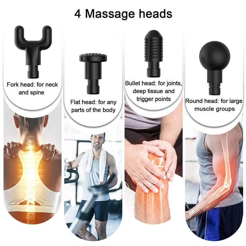 Fitness F9 30 Speed Premium Handheld Massager/6 Interchangeable Heads