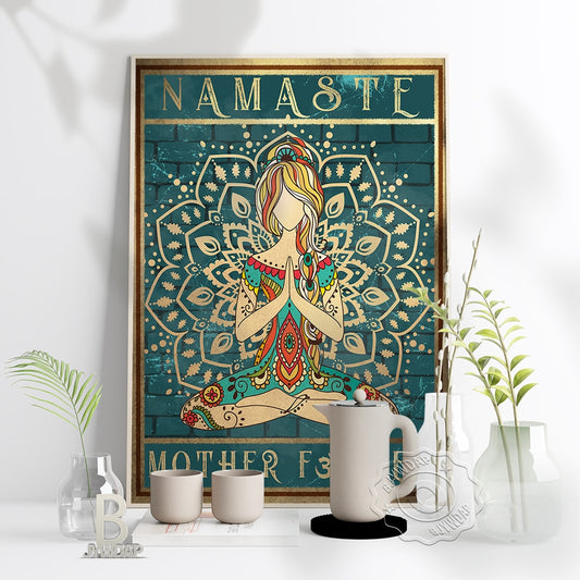 Yoga Meditation Retro Nordic Style Wall Art