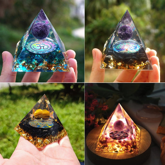 Energy Multiplying Reiki-Chakra-Crystal Pyramids (36 Designs)